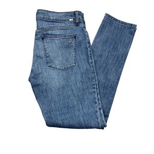 DL1961 31 DLX Hybrid Florence Jeans Zipper Pockets Denim Blue